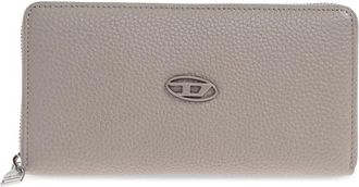 Diesel Wallets & Cardholders - Heren - Portefeuilles - Grijs - ONE Size - Leer - Accessoires