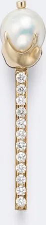 Mateo Bijoux Spilla in oro 14kt con diamanti e perle