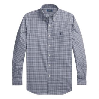 Polo Ralph Lauren Camicia Popeline Micro-Fantasia - - Shirts - Uomo - Blu - S