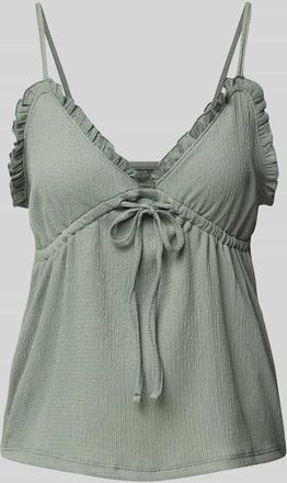 Only Regular Fit Trägertop mit Taillentunnelzug Modell HILLARY in Schilf, Größe XS