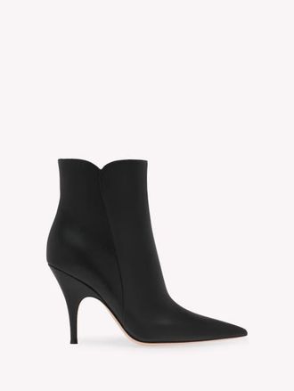 Gianvito Rossi Sofia Bootie in Black Calf Leather at Nordstrom, Size 40.5