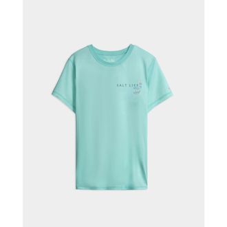 Salt Life Go Fish Tuna Performance Short Sleeve Tee in Lt Aruba Heather at Nordstrom, Size X-Large