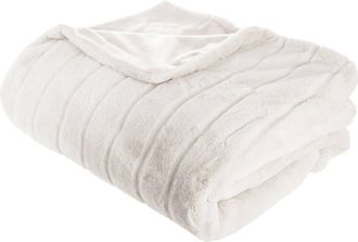 Atmosphera Atmosphera - Manta manoir De Pelo Sint&eacute;tico - Blanco 180 X 230 Cm Cr&eacute;ateur DInt&eacute;rieur