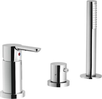 Nobili Nobili - Miscelatore bordo vasca serie abc WEBK110/6ABCR Cromato - Ottone