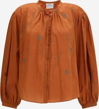 Forte_Forte FORTE_FORTE Camicia bohemien Fleurs dOrient in voile Woman II