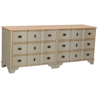 Wanderlust Deco C&oacute;moda de madera verde 193x50x80 cm