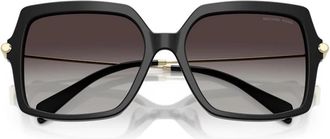 Michael Kors Quogue Zonnebril - Dames - Zonnebrillen - Zwart - 57 MM - Accessoires