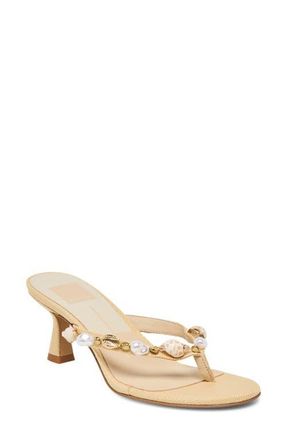 Dolce Vita Daksie Flip Flop in Light Natural Raffia at Nordstrom, Size 7.5