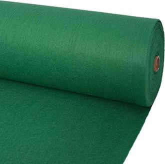 vidaXL Alfombra Liso Verde 1,2 X 12 M Poli&eacute;ster Vidaxl