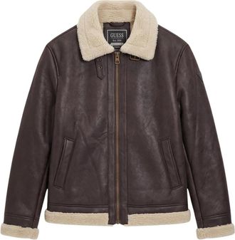 Guess Giacca Shearling - - Jackets - Uomo - Marrone - L