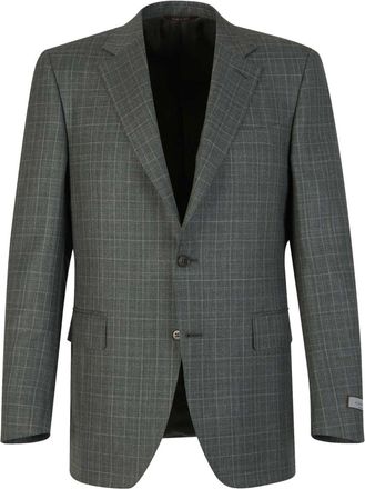 Canali checked blazer - Grey