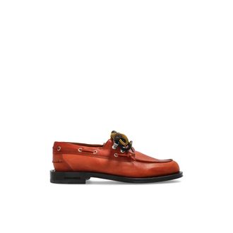 Dsquared2 Sailor Shoes, male, Brown, Size: 9 1/2 US Leather Boat Shoes