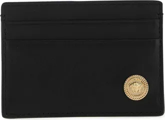 Versace Black Leather Card Holder