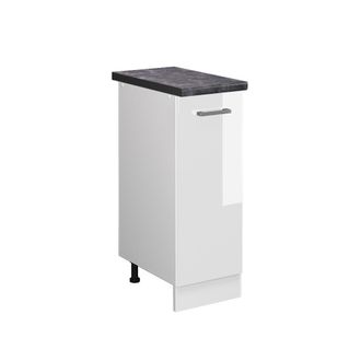 Vicco Armario De Farmacia R-line, Blanco Alto Brillo, 30 Cm, Et Antracita