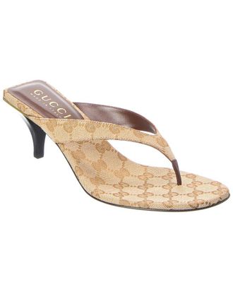 Gucci Vittoria Gg Canvas Sandal