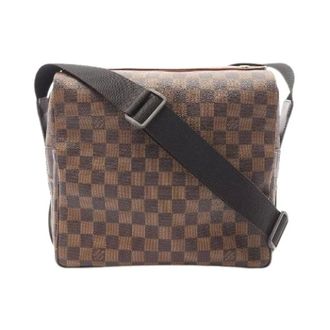 Louis Vuitton Pre-owned Cross Body Bags, male, Brown, Size: ONE SIZE Pre-owned Naviglio Damier Shoulder Bag