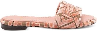 Fendi Fendi Sunshine Velvet Sandals