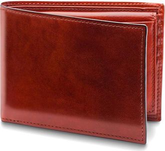 Bosca Old Leather Collection - Credit Mens Wallet w/ ID Passcase Bi-fold Mens Wallet Cognac Leather