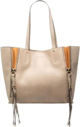 Chlo&eacute; Pre-owned Tote Bags, female, Beige, Size: ONE SIZE Pre-owned Leather Tote Bag