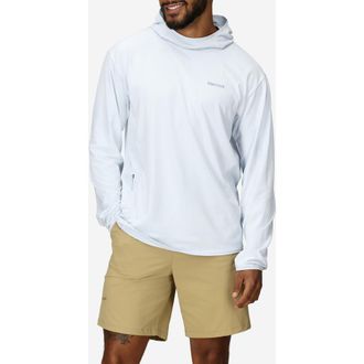 Marmot AirExchange SolarShield UPF Hoodie in Vapor at Nordstrom, Size Xx-Large