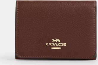 Coach Card Holder Wallet In Signature Canvas