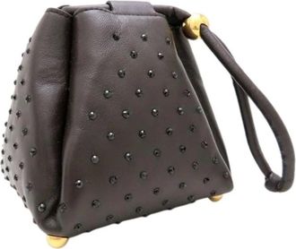 Bottega Veneta Pre-owned Clutches, female, Brown, Size: ONE SIZE Pre-owned Lambskin Clutch
