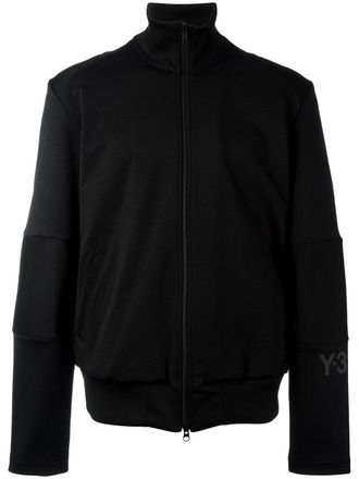 Yohji Yamamoto high neck zipped sweatshirt - Nero