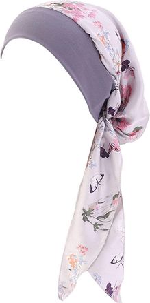 Generic Headscarf Womens Muslim Headwear Bandana Slouch Hat Outdoor Hat Headscarf Turban Headwear Hijab Chemo Hat Pre-Tied Headscarf Headwraps Lightweight Hat