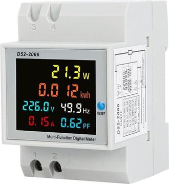 OEM Contador De Energ&iacute;a - Ac 40-300 V 100 A - Medici&oacute;n De Potencia 0-30000 W Y Kwh - Pantalla Lcd Alta Definici&oacute;n - Riel Din Ts35 - 1 Unidad