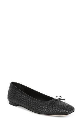Vince Darla Weave Ballet Flat in Black at Nordstrom, Size 9.5