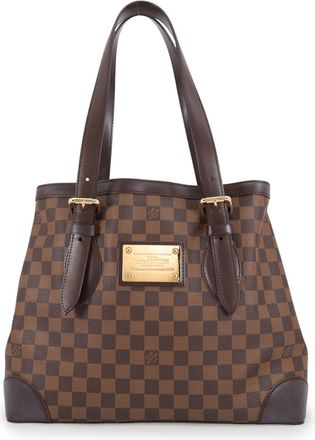 Louis Vuitton Damier Damier Canvas Ebene Red Color Damier Canvas Handbag Shoulder Bag Tote Bag (Pre-Owned)