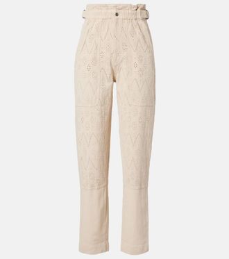 Isabel Marant Kylea broderie anglaise straight jeans