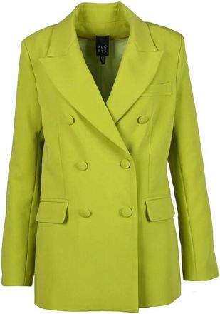 Access Fashion Apple Green Double-Breasted Jacket