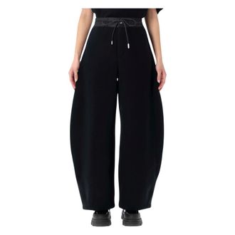 sacai Wide Trousers, female, Black, Size: L Womens Trousers Clothing Black Ss26