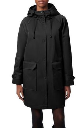 Bernardo Water Resistant Hooded Jacket in Black at Nordstrom Rack, Size Xx-Large