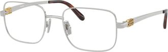 Miu Miu Glasses, unisex, Gray, Size: 52 MM 0MU 51Zv
