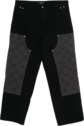 Represent Pantaloni Utility con logo goffrato - Nero