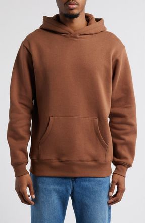 BP. Fleece Hoodie in Brown Silt at Nordstrom, Size Large