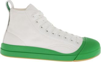 Bottega Veneta White Color Block Sneakers