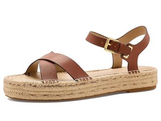 Lauren Ralph Lauren Emeryn Platform Espadrille Womens Sandals Lauren Tan : 8.5 B - Medium, Leather
