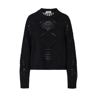 Liu Jo Maglia con perline e traforature - - Knitwear - Donna - Nero - L
