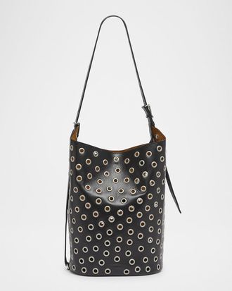 Proenza Schouler Brant Eyelet Leather Bucket Bag