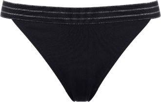 Eres Gestreepte tailleband bikini broekjes - Dames - Bikinis - Zwart - L - Spandex - Badmode