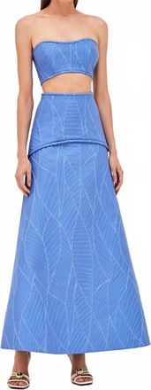Alexis Alini Strapless Top In Marine