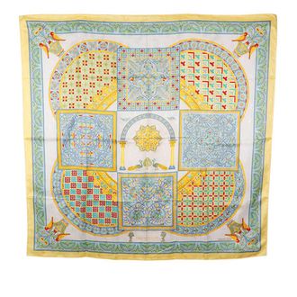Herm&egrave;s Pre-owned Hermes Ciels Byzantins Silk Scarf 90 Ladies 3I64T59UB37EJTY1