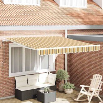 vidaXL Toldo Retr&aacute;ctil 350 X 250 Cm Multicolor Vidaxl