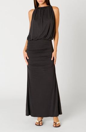 Nia Sebastiano Maxi Dress in Onyx at Nordstrom, Size X-Small