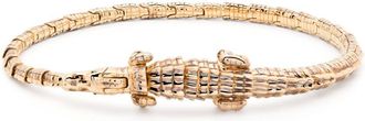Bibi van der Velden Bibi Van Der Velden - 18K Yellow Gold Alligator Wrap Tsavorite Bracelet - Womens - 18kt Yellow Gold/Tsavorite