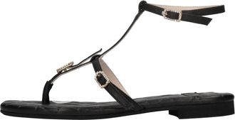 N&deg;21 Platte Schoenen - Dames - Sandalen - Zwart - 39 EU - Leer - Schoenen