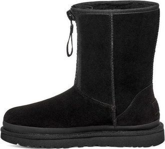 UGG (WMNS) UGG Classic Short Zipper Tape Logo Boot Black 1144035-BLK